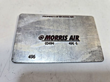 Plaque De Validation De Billet D'Avion Vintage Collectible Morris Air