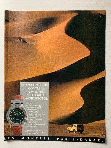 Publicite 1988 tenere montre - tenere,
