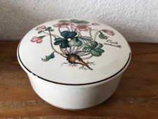 Belle BOITE Vintage BOTANICA par VILLEROY & BOCH Porcelaine, herbier