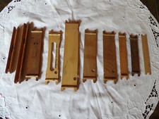 Anciens plioirs en bois,pêche,décoration,art populaire,1950