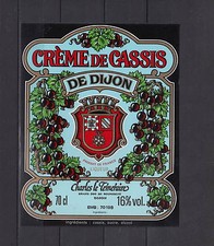 Ancienne étiquette  Alcool