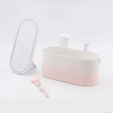 Boite/trousse à maquillage ELEGANCIA, miroir LED intégré, pivotant, 3 coloris