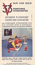 PUBLICITE ADVERTISING 034 1967 V33 vitrificateur pour le sol 1