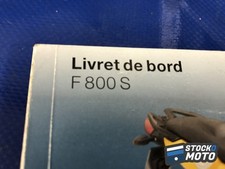 Livret de bord BMW F 800 S