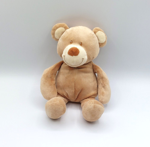 Peluche doudou ours beige