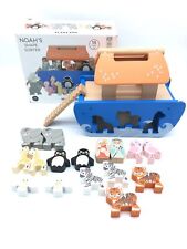 Le Toy Van Noahs Arche jeu à enfiler jouet en bois à partir de 2 ans, pédagog...