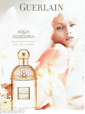 PUBLICITE ADVERTISING  026 2010  Guerlain  parfum Aqua Allegoria