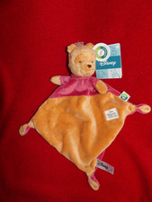 Doudou  Plat Disney Winnie Jaune Rouge Neuf Etiqueté