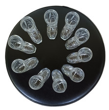 Lot de 10 verres à shot ou liqueur , en forme de botte