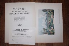 ✒ PROSPECTUS Souscription Héron de Villefosse Voyage au temps douceur vivre 1947