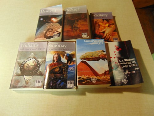 Lot livres folio sf - de, :