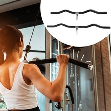 Barre de traction LAT avec câble noir pour exercices de musculation