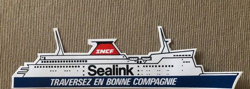 Ancien autocollant bateau - autocollant,