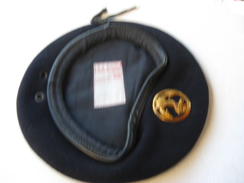 Beret bleu marine - bleu, avec