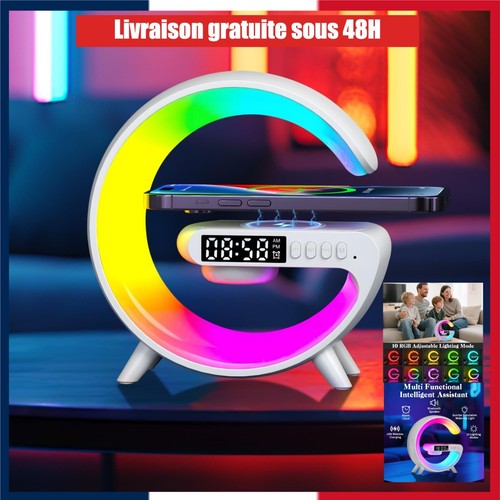 Réveil lampe led chargeur - réveil,