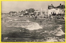 cpsm Ecrite en 1955 VILLERS SUR MER (Calvados) PLAGE CASINO CINEMA Boule Baccara