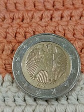 pièce de collection 2€ , allemande, année 2002, avec aigle et inscription 