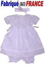 Robe BAPTEME été blanche de