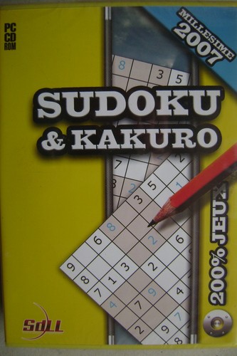 Sudoku kakuro cd - pc, cd-rom