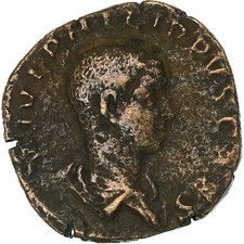 Philippe II, Sesterce, 244-246, Rome, Bronze, TB+, RIC:256
