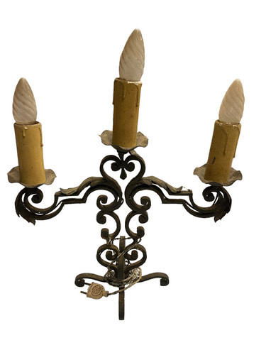 Ancien chandelier fer - fer, forge
