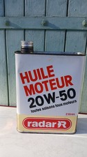 TRÈS RARE BIDON D'HUILE MOTEUR Auto.....'' RADAR.. R ''....état De Collection 