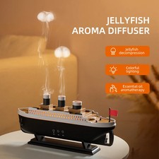 Retro Ship Air Humidifier Ultrasonic Aromatherapy Diffusers Mist Maker Fragrance