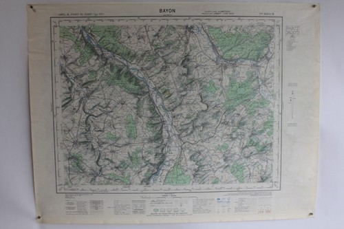 Ancienne carte ign bayon - carte,