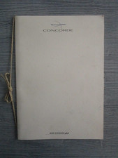 MENU Concorde - Air France - New York / Paris