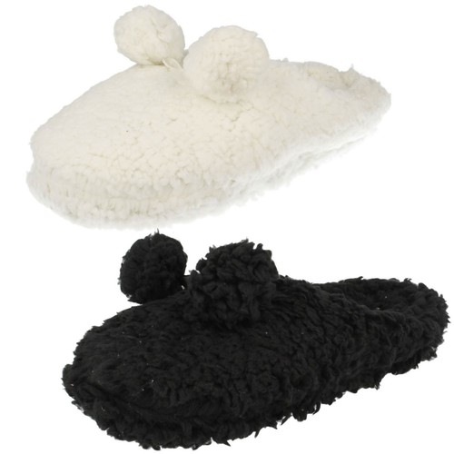 Pantoufles eaze fluffy pom - pantoufles,