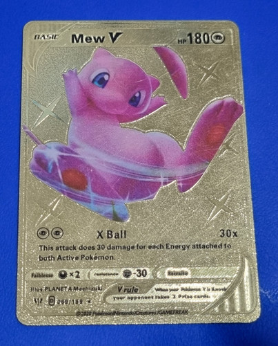 Carte pokemon anglais - mew, v