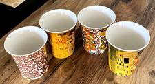 4 mugs tasses bols Gustav Klimt Leonardo Collection UK  TBE