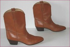 WANGLER Bottines Boots Semi Pointues  Tout Cuir Marron T 9 US / T 41 FR TTBE