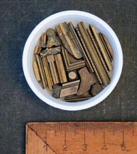 Lot de fers à dorer plaque