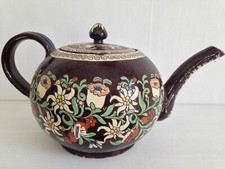 Ancienne Cafetiére Faience Suisse THOUNE restaurée