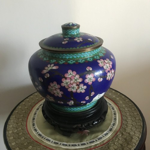 Cloisonne potiche pot vase - pot,