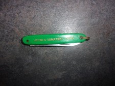 Canif publicitaire JANIN & ROMATIER à LYON - Huiles et produits pétroliers