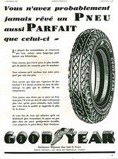 Publicité ancienne voiture automobile pneu Good Year 1931 issue de magazine