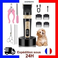 Tondeuse Chien Chat Professionnelle Silencieuse Rechargeable Sans Fil Rasoir FR