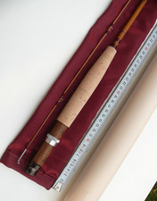 7'4 CANNE à Pêche MOUCHE Blank Pezon Michel Bambou Refendu bambus fluefiskestang