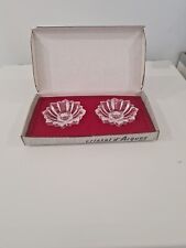 Lot De 2 Porte Bougies Chandeliers En Cristal