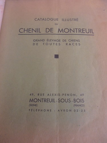 Catalogue sur chenil - catalogue, le
