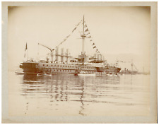 Marine, Navire, A Identifier vintage albumen print Tirage albuminé  24x30,5 