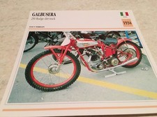 Carte moto Galbusera 250 Rudge dirt track 1934 collection Atlas Motorcycle IT