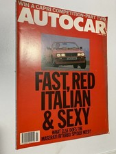 AUTOCAR Magazine 3/06/1987; Maserati biturbo Spyder/ VW Golf Cabrio Clipper