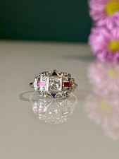 bague art déco or 18 carats