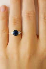 Bague alliance Trilogie saphir