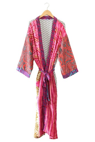 Kimono robe nuit soie - kimono,