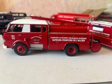 CAMION SAPEURS POMPIERS -CITROEN 700  CAMION CITERNE  INCENDIE MOUSSE 1/43 -