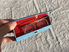 ANCIENNE PAIRE DE LUNETTE DE VUE pour enfant AVEC SON ÉTUI vintage 60